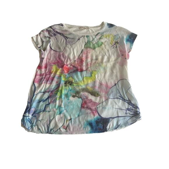Soft Surroundings Multicolor Watercolor Design Shirt Sz. XL - Picture 1 of 5